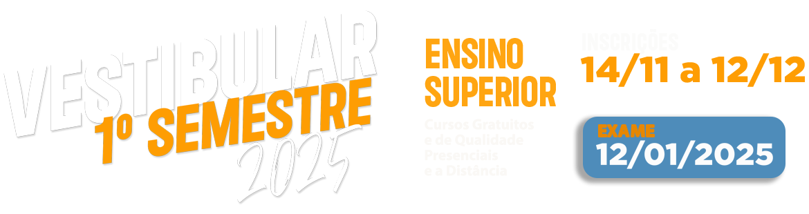 Banner do vestibular 2025